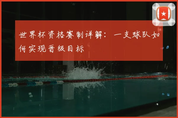 世界杯资格赛制详解:一支球队如何实现晋级目标
